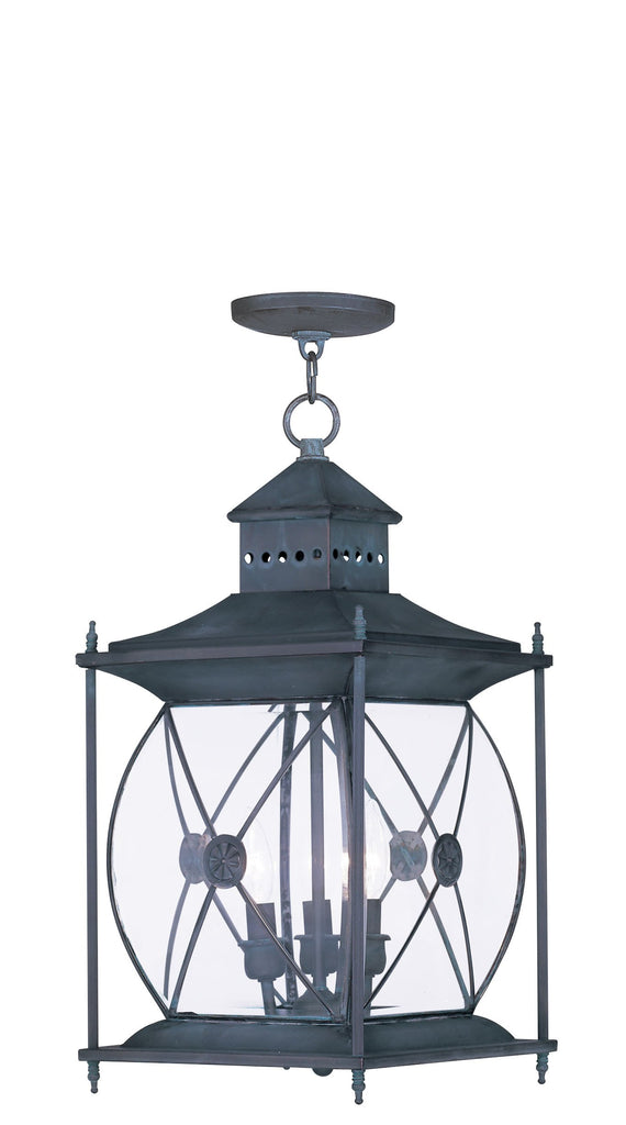 Livex Providence 3 Light Charcoal Outdoor Chain Lantern - C185-2097-61