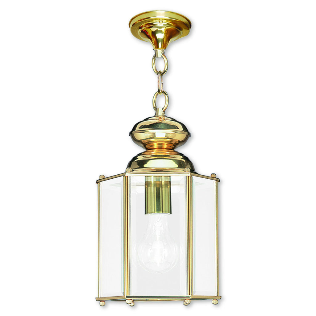 Livex Outdoor Basics 1 Light PB Outdoor Chain Lantern - C185-2116-02