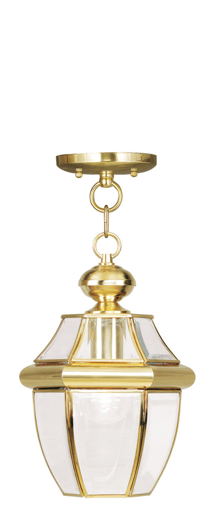 Livex Monterey 1 Light PB Outdoor Chain Lantern - C185-2152-02