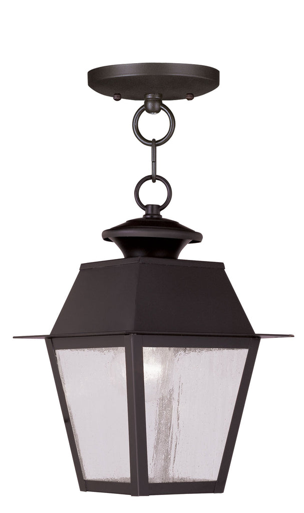 Livex Mansfield 1 Light Bronze Outdoor Chain Lantern - C185-2164-07