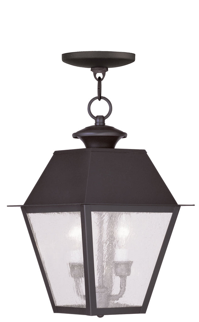Livex Mansfield 2 Light Bronze Outdoor Chain Lantern - C185-2167-07