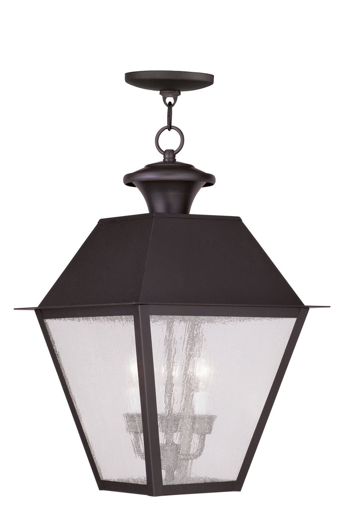 Livex Mansfield 3 Light Bronze Outdoor Chain Lantern - C185-2170-07