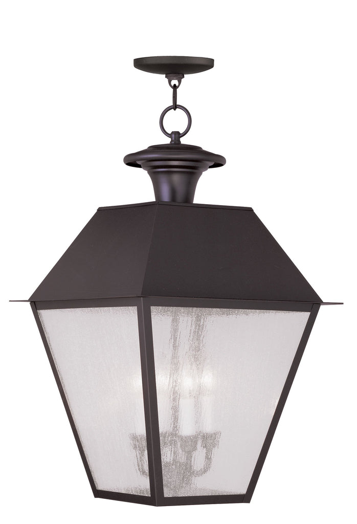 Livex Mansfield 4 Light Bronze Outdoor Chain Lantern - C185-2174-07