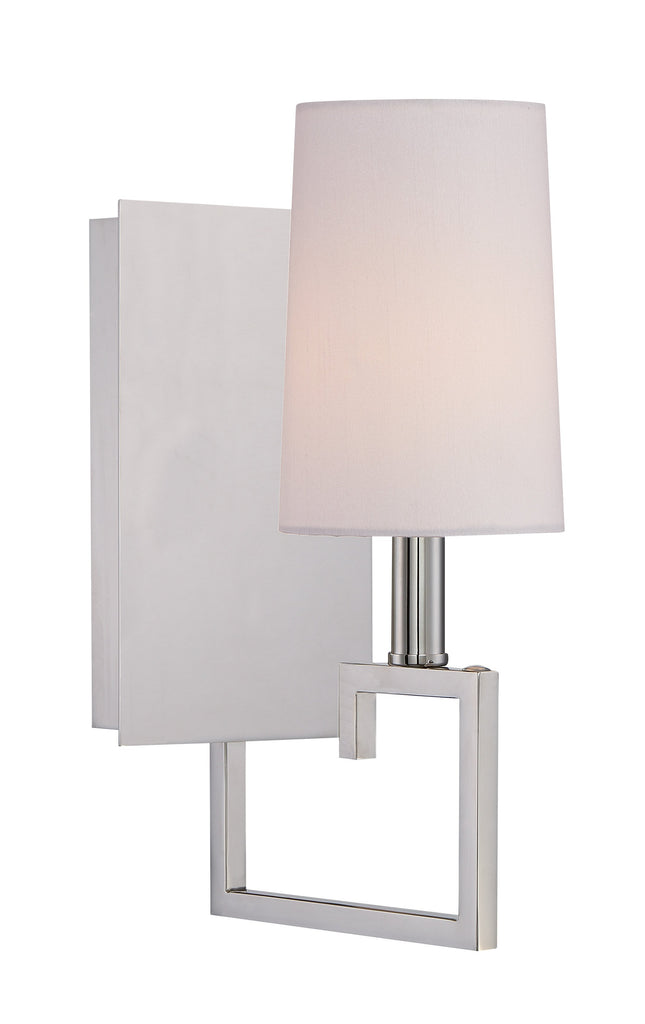 1 Light Polished Nickel Eclectic Modern Sconce - C193-2251-PN