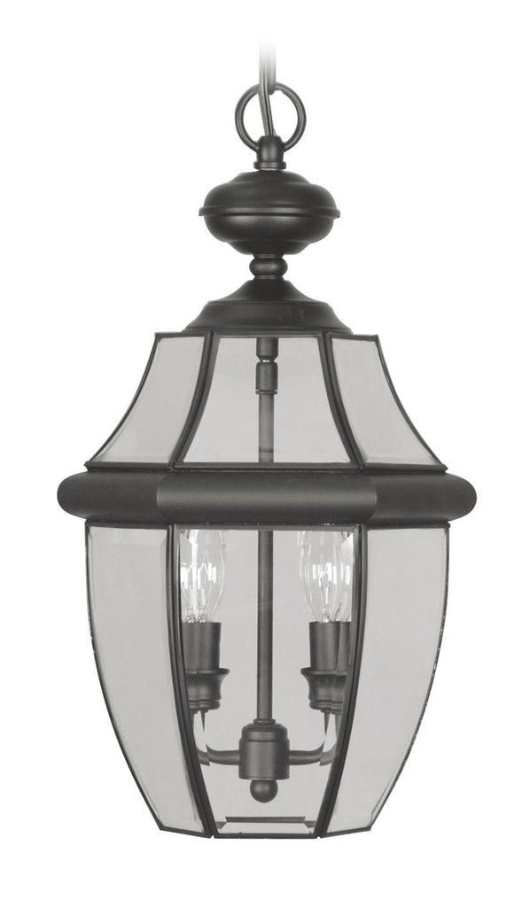 Livex Monterey 2 Light Black Outdoor Chain Lantern - C185-2255-04