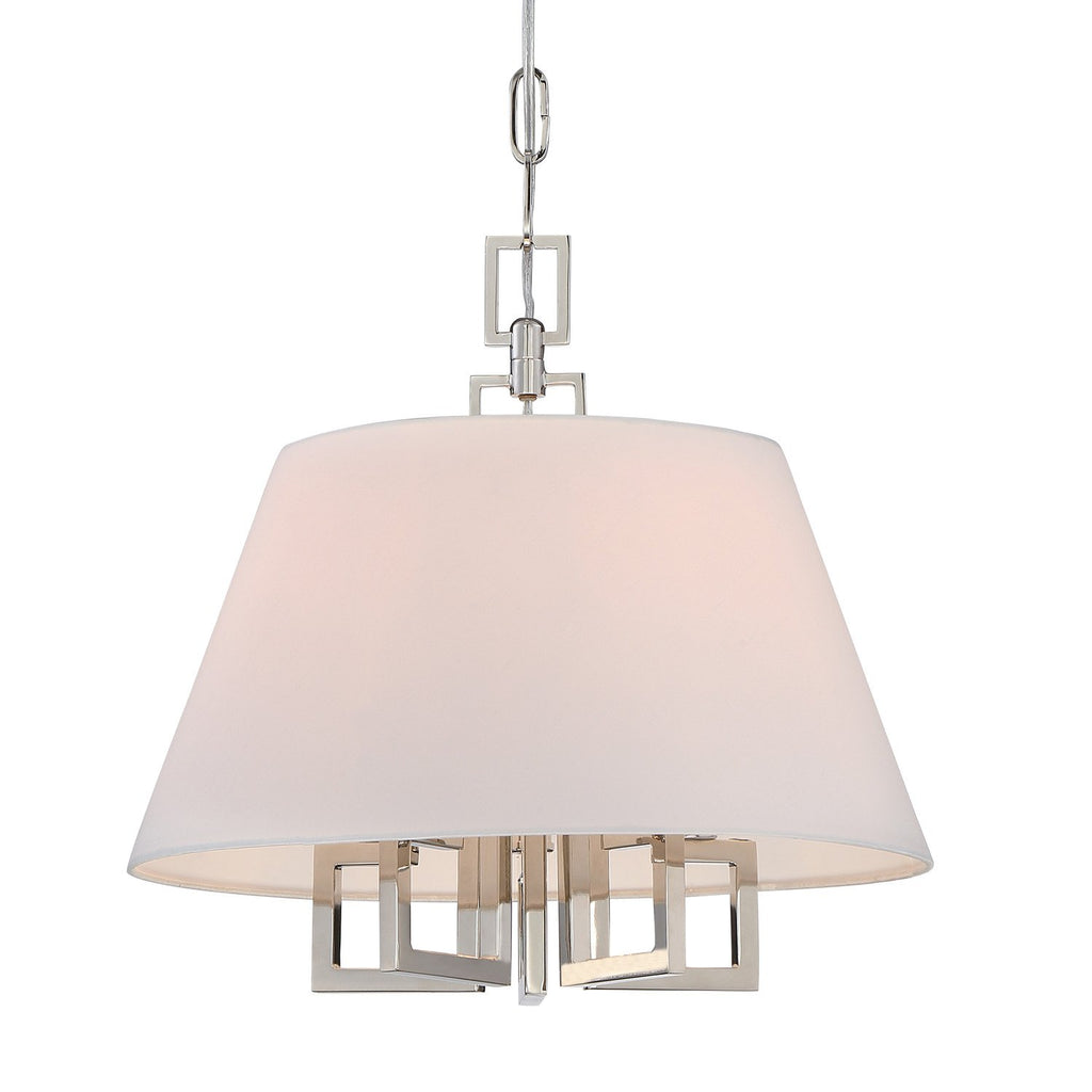5 Light Polished Nickel Eclectic Modern Mini Chandelier - C193-2255-PN