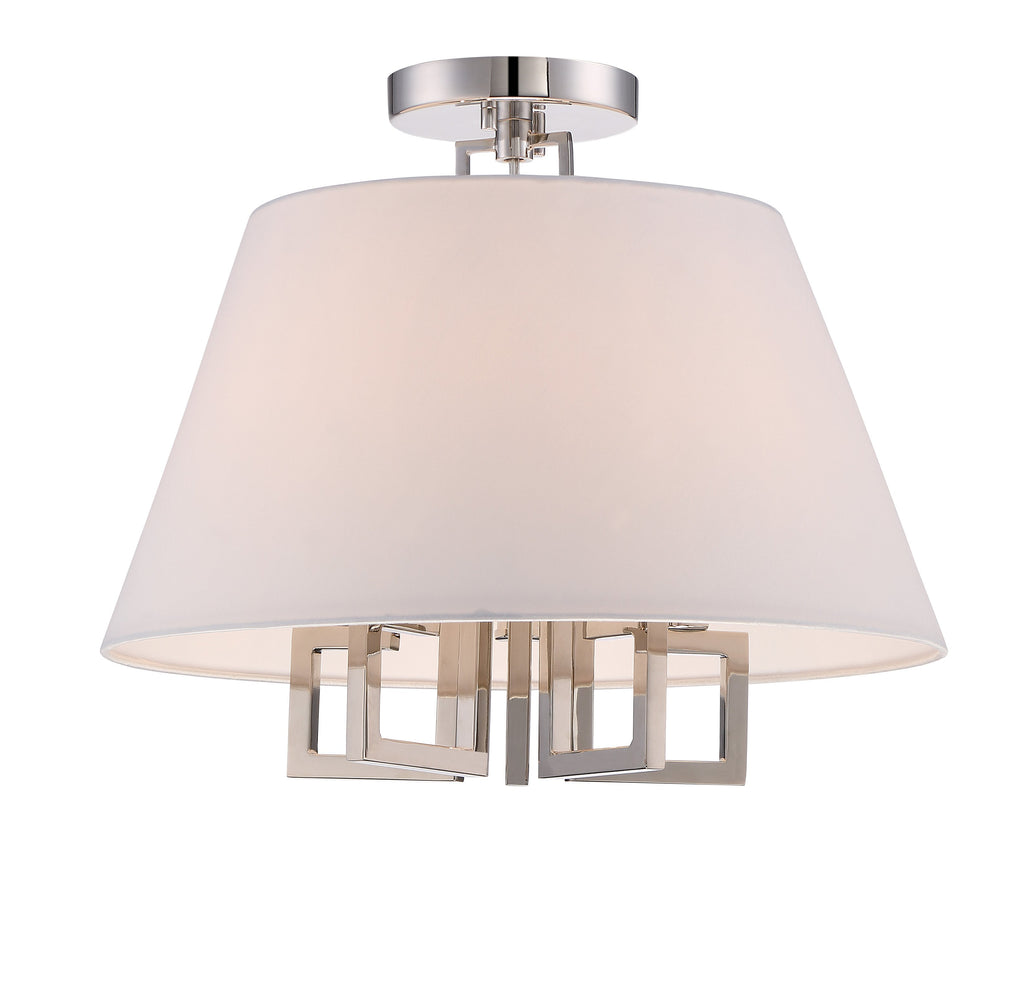 5 Light Polished Nickel Eclectic Modern Ceiling Mount - C193-2255-PN_CEILING