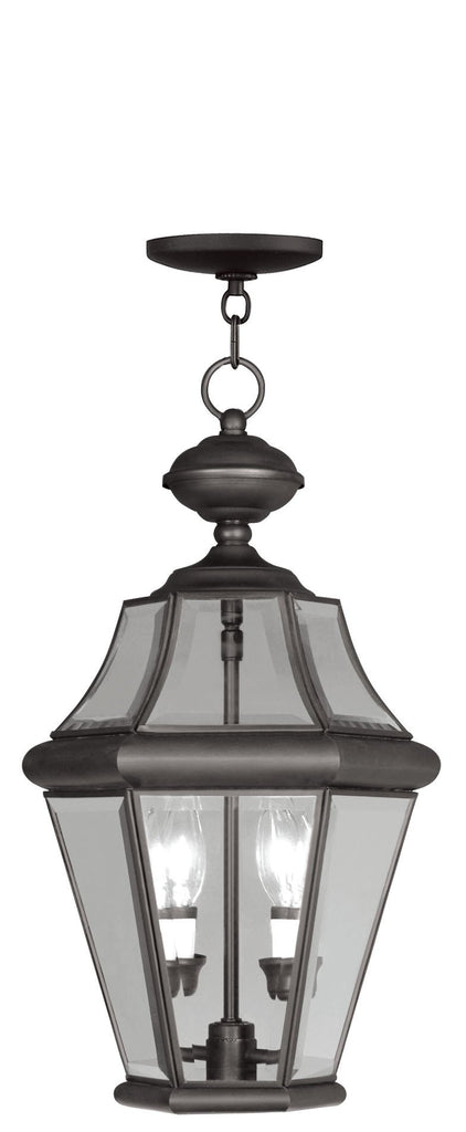 Livex Georgetown 2 Light Bronze Outdoor Chain Lantern - C185-2265-07