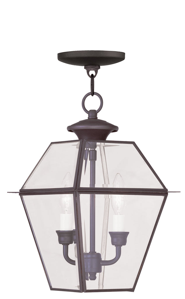 Livex Westover 2 Light Bronze Outdoor Chain Lantern - C185-2285-07