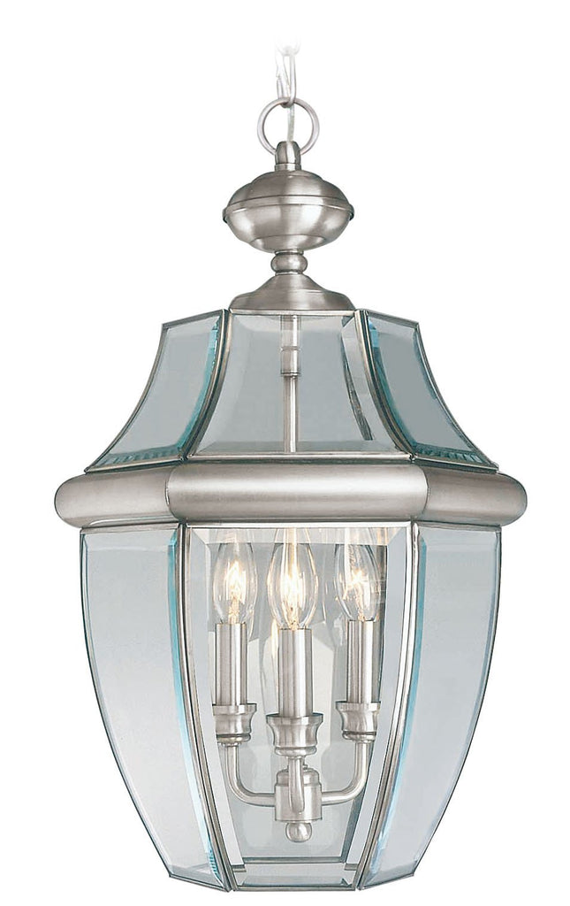 Livex Monterey 3 Light BN Outdoor Chain Lantern - C185-2355-91