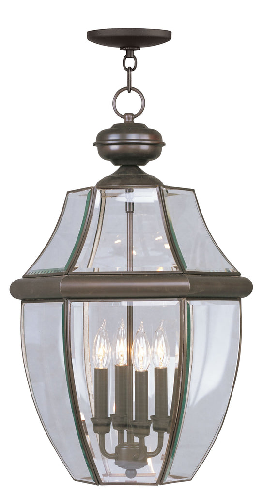 Livex Monterey 4 Light Bronze Outdoor Chain Lantern - C185-2357-07