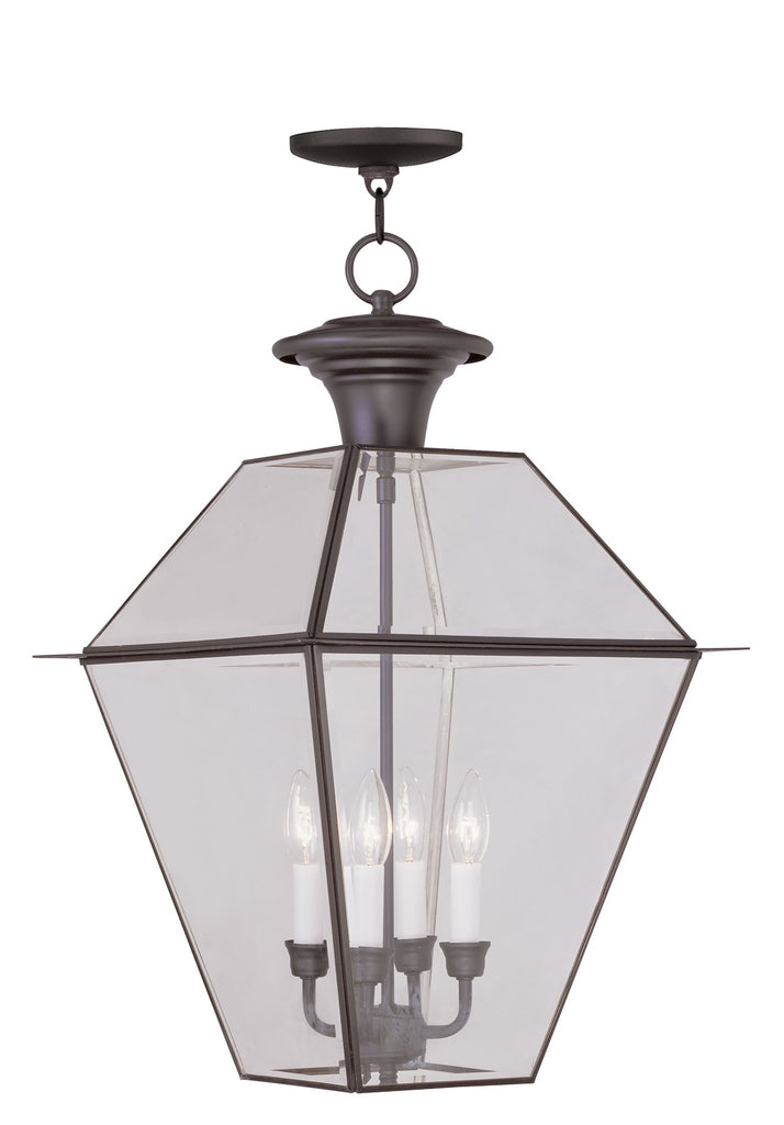 Livex Westover 4 Light Bronze Outdoor Chain Lantern - C185-2387-07