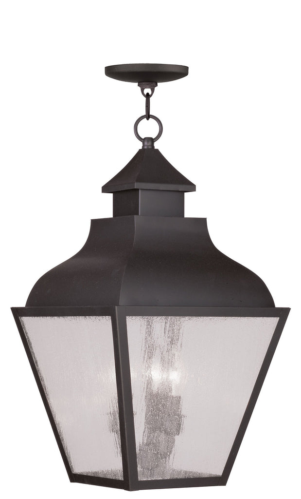 Livex Vernon 3 Light Bronze Outdoor Chain Lantern - C185-2456-07