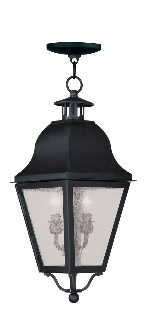 Livex Amwell 2 Light Black Outdoor Chain Lantern - C185-2546-04