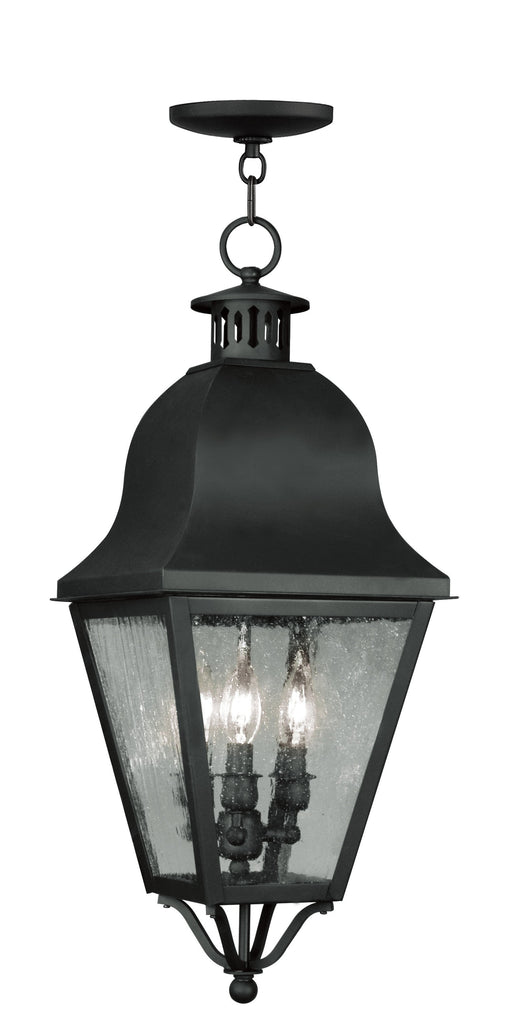 Livex Amwell 3 Light Black Outdoor Chain Lantern - C185-2557-04