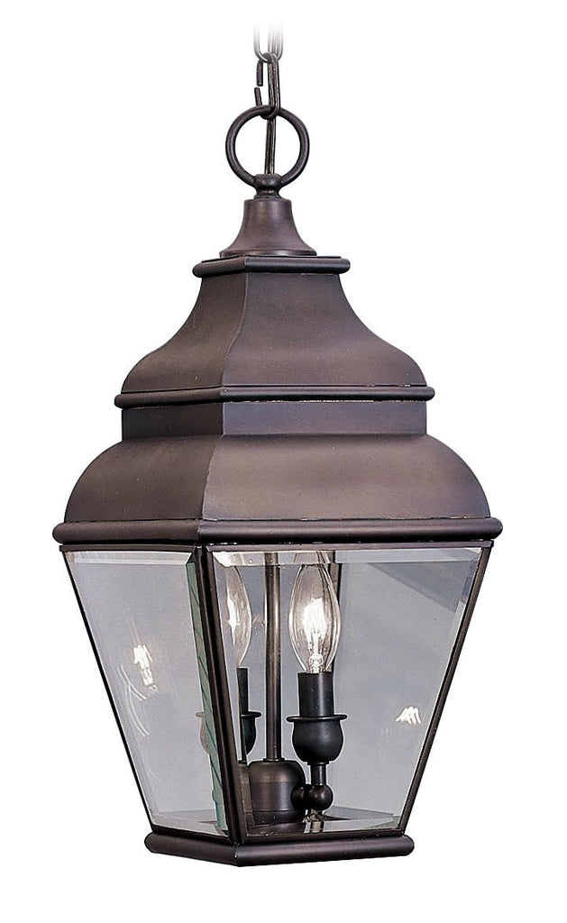 Livex Exeter 2 Light Bronze Outdoor Chain Lantern - C185-2595-07