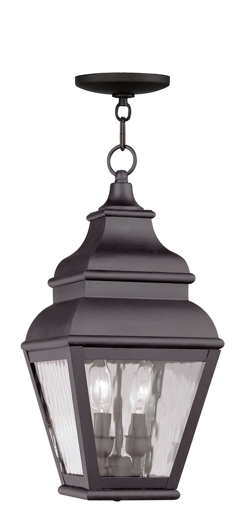 Livex Exeter 2 Light Bronze Outdoor Chain Lantern - C185-2604-07
