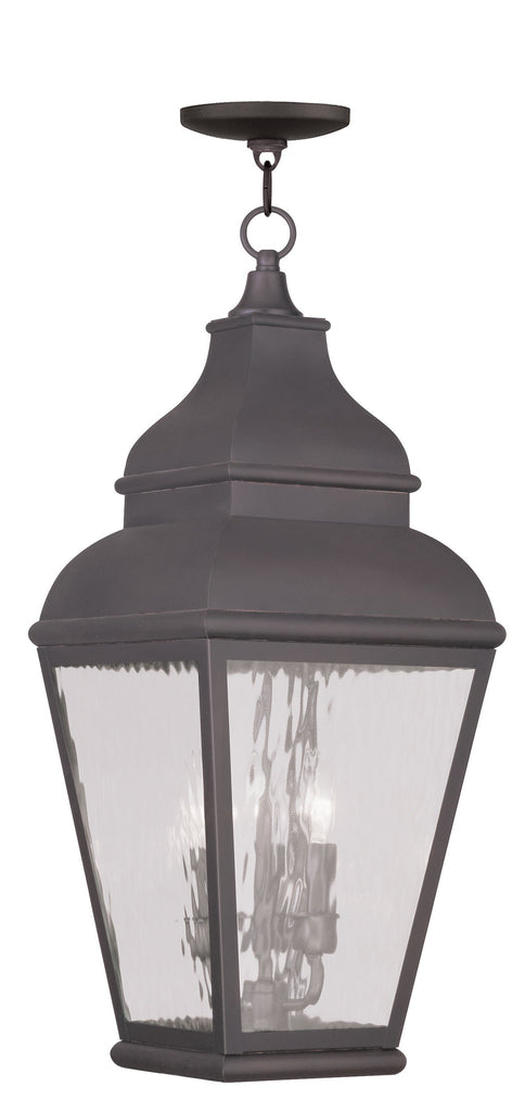 Livex Exeter 3 Light Charcoal Outdoor Chain Lantern - C185-2610-07