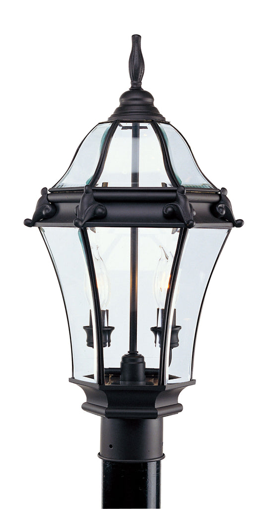 Livex Fleur de Lis 2 Light Bronze Outdoor Post Lantern - C185-2622-07