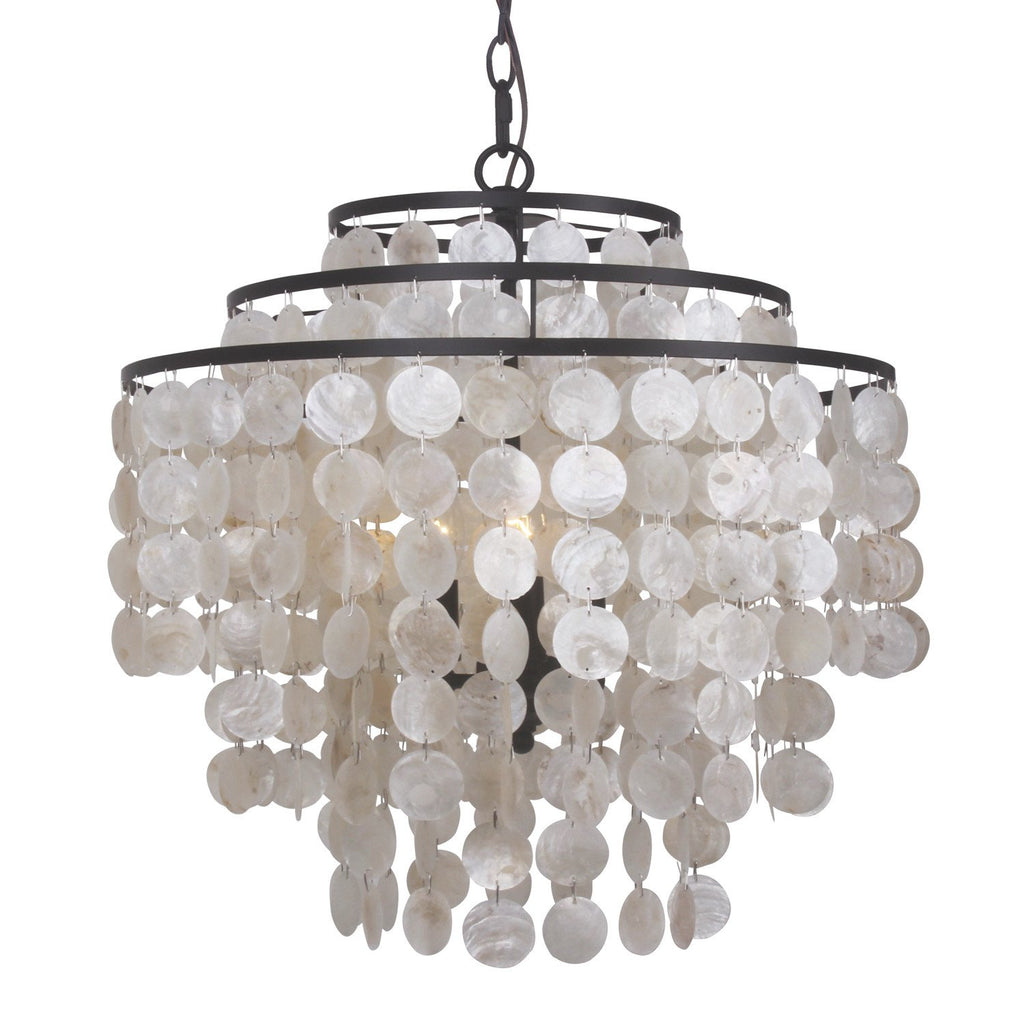 3 Light Dark Bronze Transitional Eclectic Modern Chandelier - C193-5003-DB
