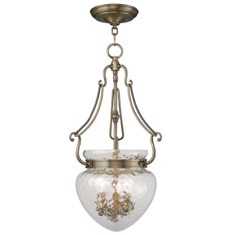 Livex Duchess 3 Light Antique Brass Chain Lantern - C185-5043-01