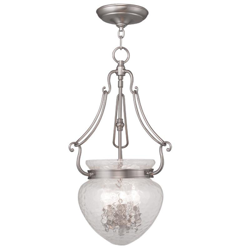 Livex Duchess 3 Light Brushed Nickel Chain Lantern - C185-5043-91