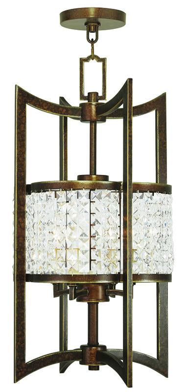 Livex Grammercy 4 Light Palacial Bronze Lantern - C185-50566-64
