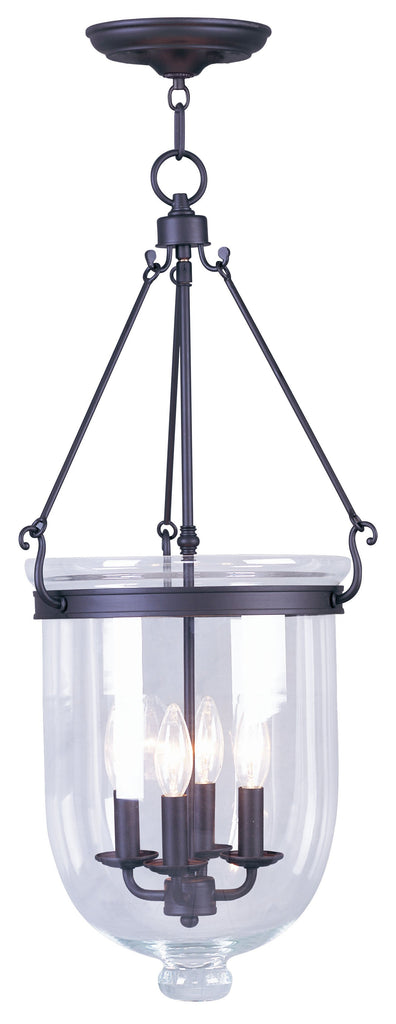 Livex Jefferson 4 Light Bronze Chain Lantern - C185-5065-07