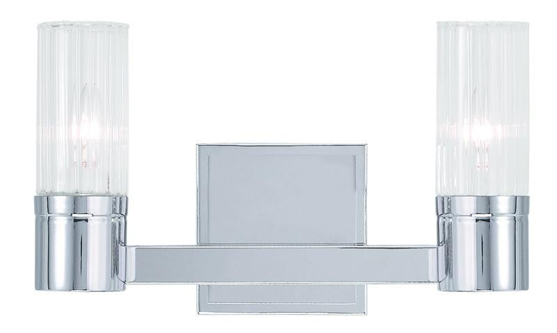Livex Midtown 2 Light Polished Chrome Bath Light - C185-50682-05