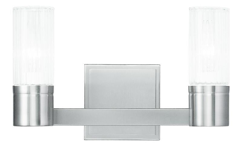 Livex Midtown 2 Light Brushed Nickel Bath Light - C185-50682-91