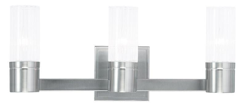 Livex Midtown 3 Light Brushed Nickel Bath Light - C185-50683-91