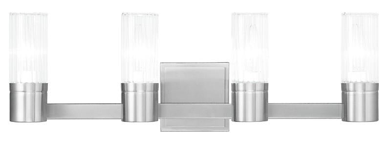 Livex Midtown 4 Light Brushed Nickel Bath Light - C185-50684-91