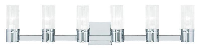 Livex Midtown 6 Light Polished Chrome Bath Light - C185-50685-05