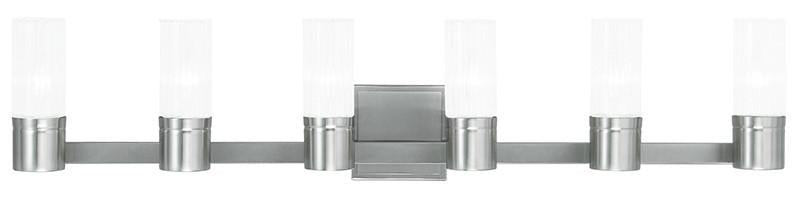 Livex Midtown 6 Light Brushed Nickel Bath Light - C185-50685-91