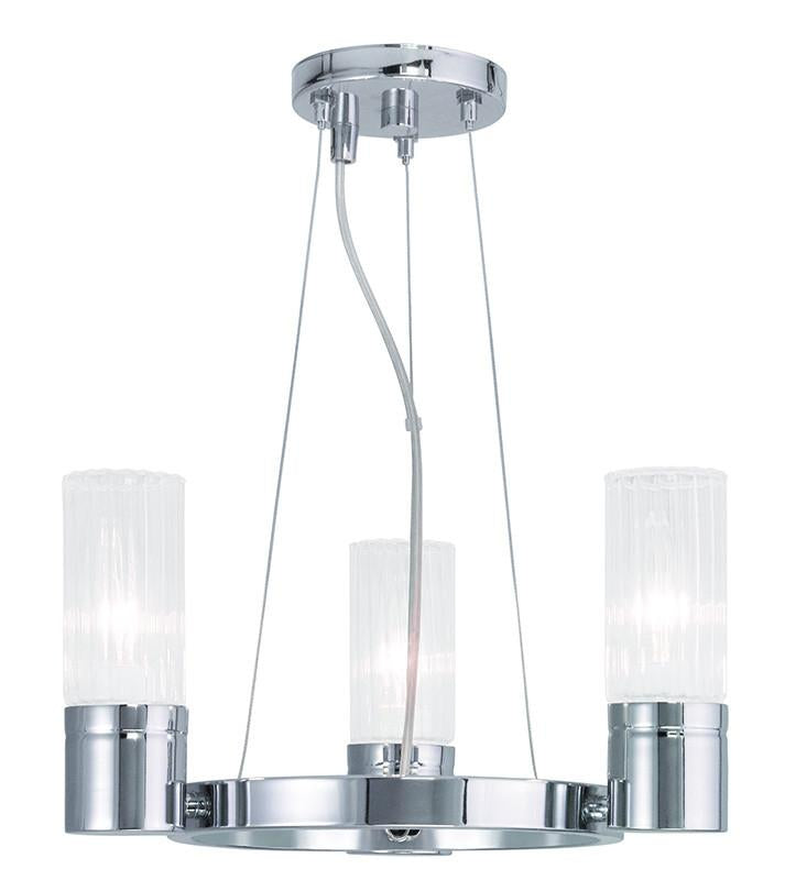 Livex Midtown 3 Light Polished Chrome Mini Chandelier - C185-50693-05