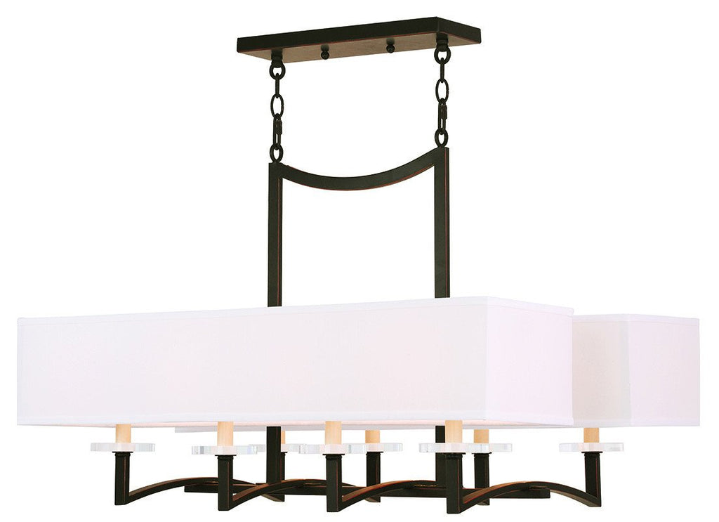 Livex Woodland Park 8 Light Olde Bronze Chandelier - C185-50709-67