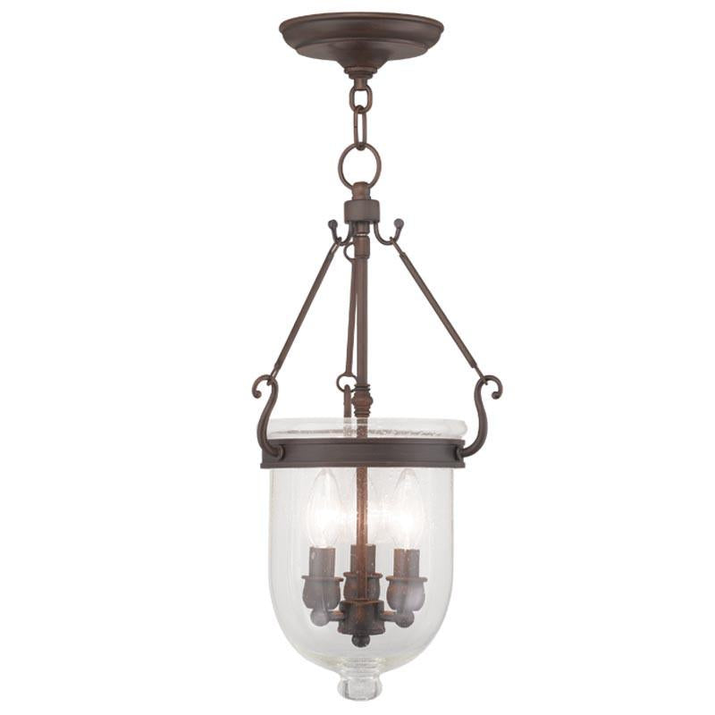 Livex Jefferson 3 Light Imperial Bronze Chain Lantern - C185-5083-58