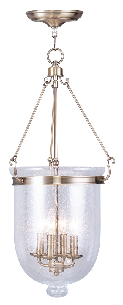 Livex Jefferson 4 Light Antique Brass Chain Lantern - C185-5085-01
