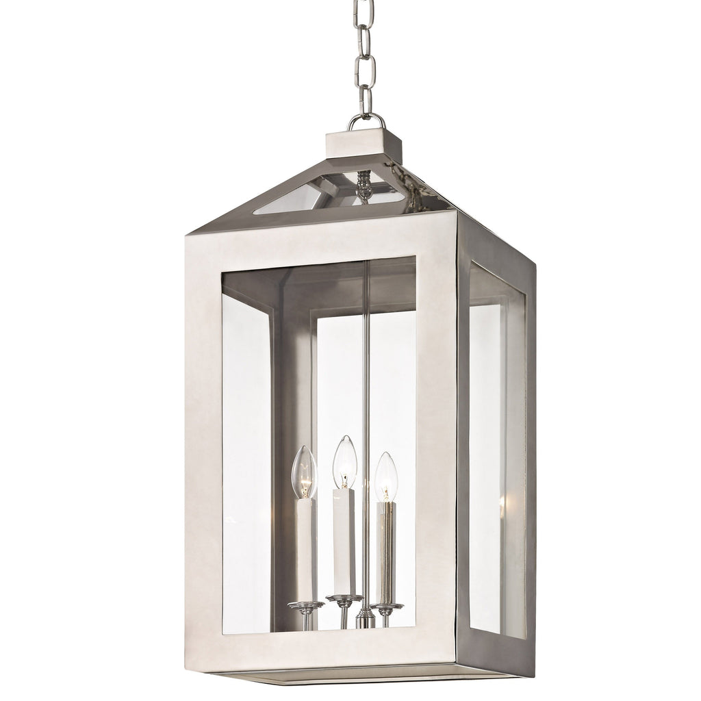 4 Light Polished Nickel Transitional Modern Chandelier - C193-6054-PN