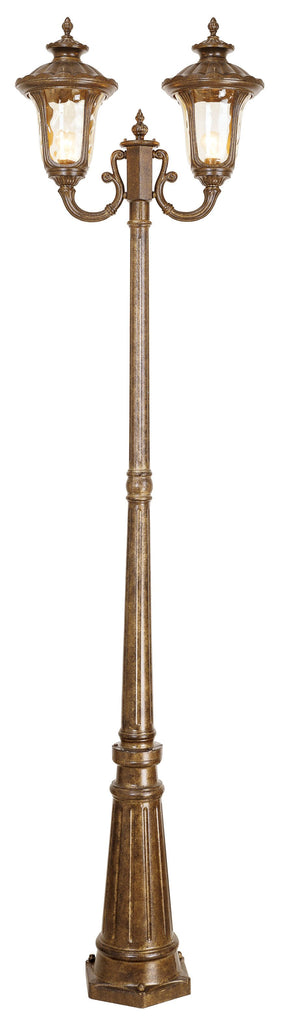 Livex Oxford 2 Light MG Outdoor 2 Head Post - C185-7660-50