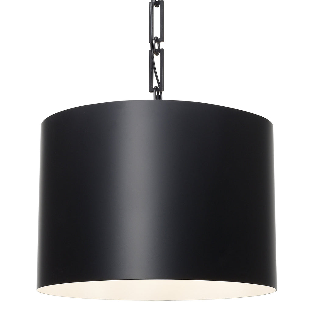 6 Light Matte Black Eclectic Industrial Modern Chandelier - C193-8686-MK