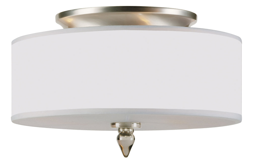3 Light Satin Nickel Transitional Modern Ceiling Mount - C193-9503-SN