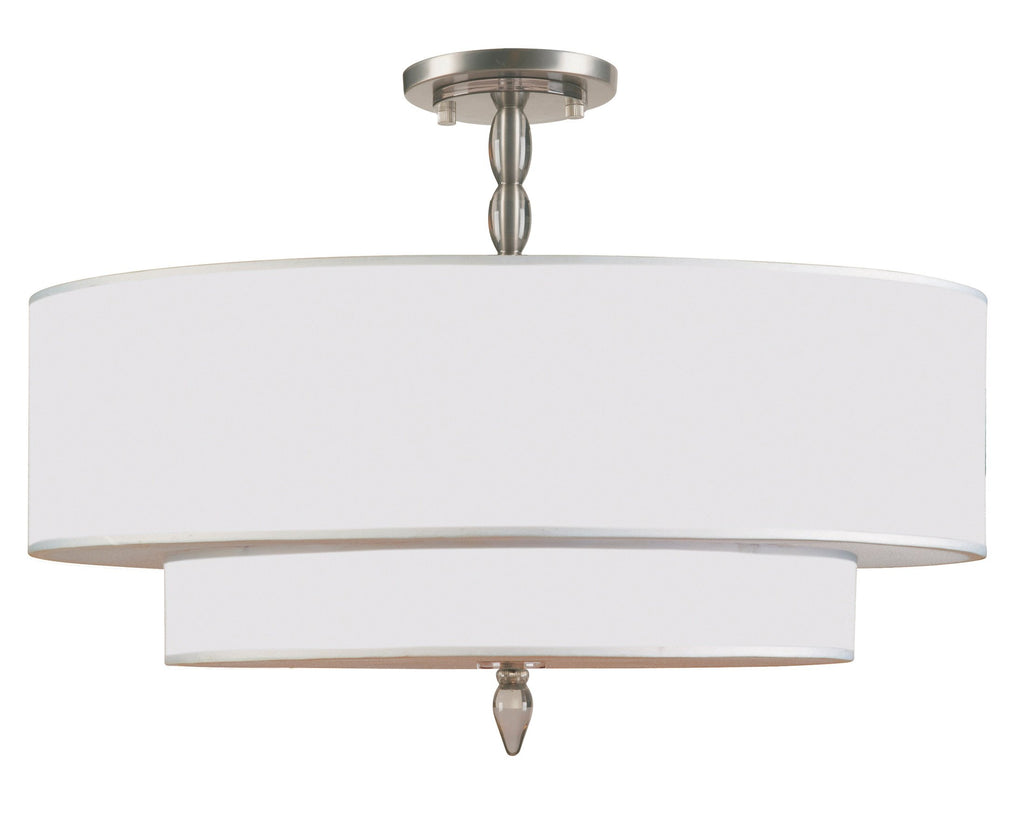 5 Light Satin Nickel Transitional Modern Ceiling Mount - C193-9507-SN_CEILING