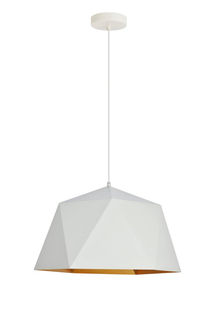 ZC121-LDPD2082 - Living District: Arden Collection Pendant D17.7 H11.4 Lt:1 frosted white and Gold Finish