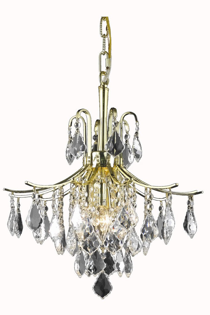 ZC121-LD8100D16G - Living District: Amelia Collection Pendant D16in H20in Lt:6 Gold Finish