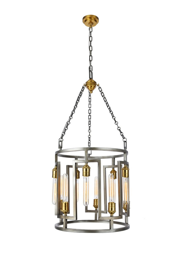 ZC121-1544D18VN - Urban Classic: Fontana 10 light in
Vintage Nickel chandelier