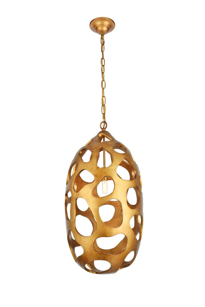 ZC121-1545D14GG - Urban Classic: Bombay 1 light in Gilded Gold chandelier