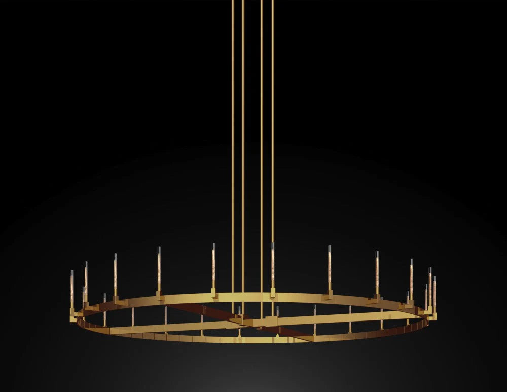 Corsica Round Chandelier 72" Vintage Barn Metal Chandeliers Industrial Loft Rustic Lighting Great for the Living Room, Dining Room, Foyer and Entryway - A500-CG/4462/16
