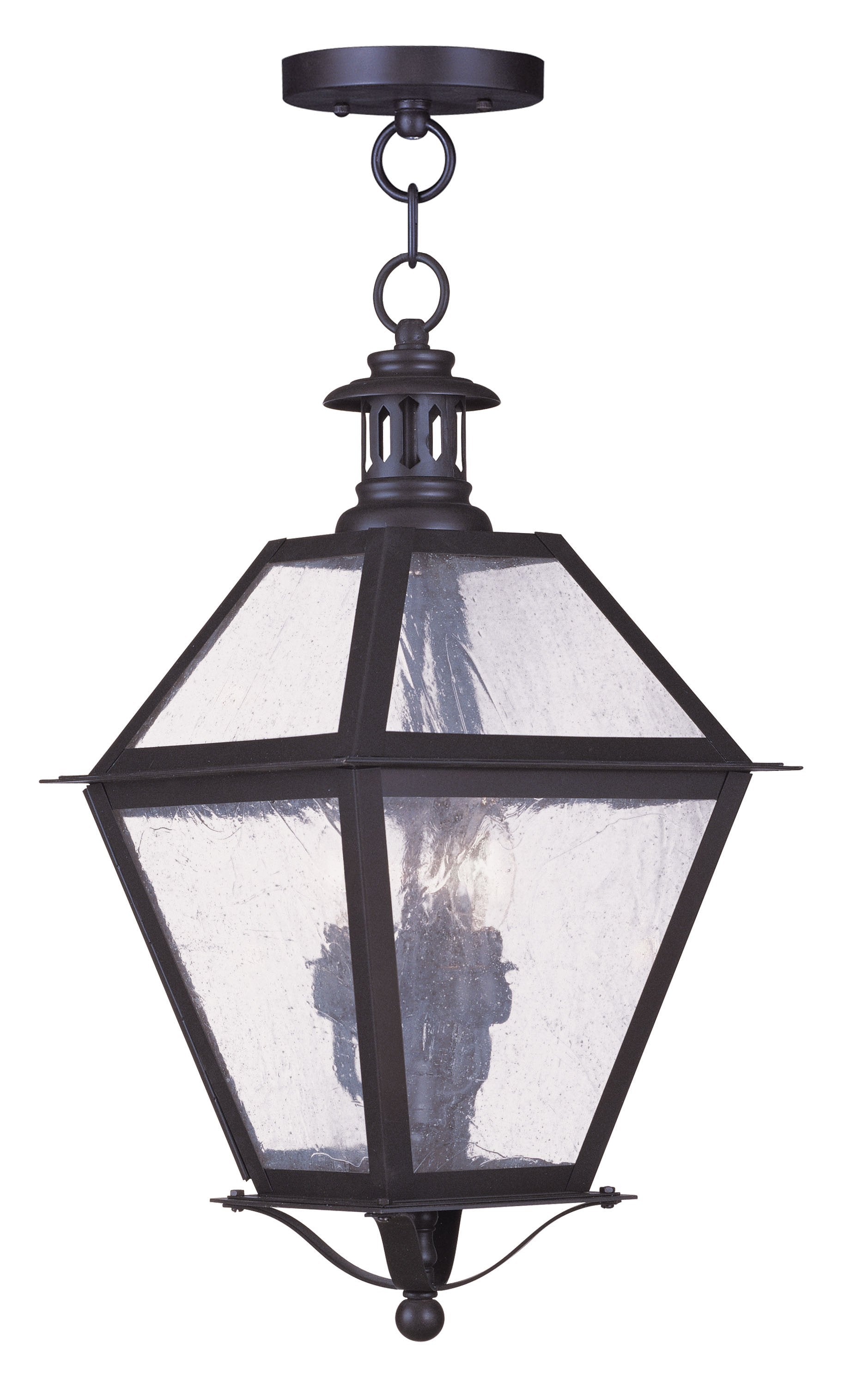 Livex Waldwick 3 Light Bronze Outdoor Chain Lantern - C185