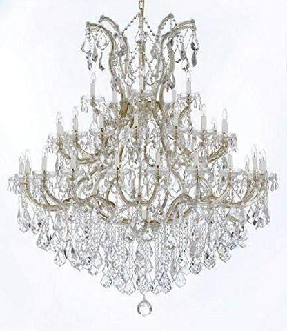 Large Foyer/Entryway Maria Theresa Empress Crystal (Tm) Chandelier Chandeliers Lighting! H 60" W 52" Dressed with Diamond Cut Crystal! - A500-B12/2756/36+1-DC